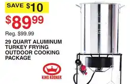 Dunham's Sports 29 QUART ALUMINUM TURKEY FRYING OUTDOOR COOKING PACKAGE offer