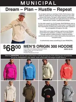 Dunham's Sports XS-3X MEN'S ORIGIN 300 HOODIE offer