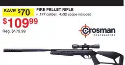 Dunham's Sports CROSMAN FIRE PELLET RIFLE offer