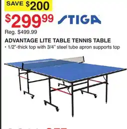 Dunham's Sports ADVANTAGE LITE TABLE TENNIS TABLE offer