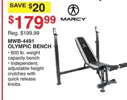Dunham's Sports OLYMPIC BENCH offer