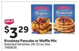 Stop&Shop Krusteaz Pancake or Waffle Mix offer