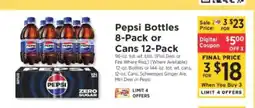 ShopRite Pepsi Bottles 8-Pack or Cans 12-Pack offer
