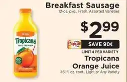 ShopRite Tropicana Orange Juice offer