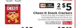 ShopRite Cheez-It Snack Crackers offer