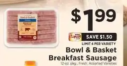 ShopRite Bowl & Basket Breakfast Sausage offer