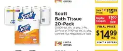 ShopRite Scott Bath Tissue 20-Pack offer