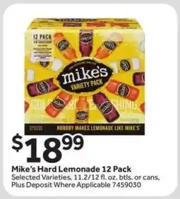 Stop&Shop Mike's Hard Lemonade 12 Pack offer