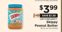 ShopRite Skippy Peanut Butter offer