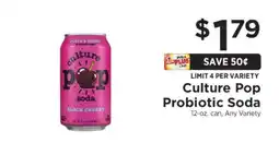 ShopRite Culture Pop Probiotic Soda offer
