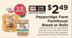 ShopRite Pepperidge Farm Farmhouse Bread or Rolls offer