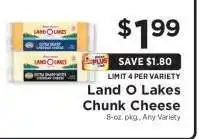 ShopRite Land O Lakes Chunk Cheese offer