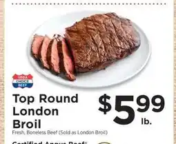 ShopRite Top Round London Broil offer