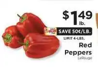 ShopRite Red Peppers offer