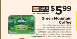 ShopRite Green Mountain Coffee offer
