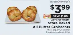 ShopRite Store Baked All Butter Croissants offer