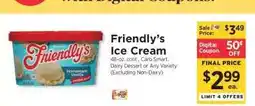 ShopRite Friendly's Ice Cream offer