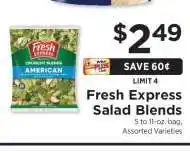 ShopRite Fresh Express Salad Blends offer