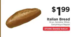 ShopRite Italian Bread offer