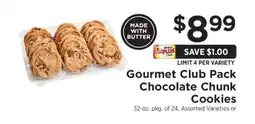ShopRite Gourmet Club Pack Chocolate Chunk Cookies offer