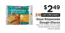 ShopRite Goya Empanada Dough - Discos offer