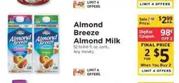 ShopRite Almond Breeze Almond Milk offer