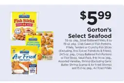 ShopRite Gorton's Select Seafood offer