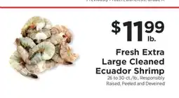 ShopRite Fresh Extra Large Cleaned Ecuador Shrimp offer