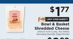 ShopRite Bowl & Basket Shredded Cheese offer