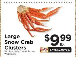 ShopRite Large Snow Crab Clusters offer