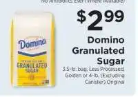 ShopRite Domino Granulated Sugar offer
