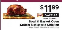 ShopRite Bowl & Basket Oven Stuffer Rotisserie Chicken offer