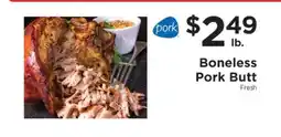 ShopRite Boneless Pork Butt offer