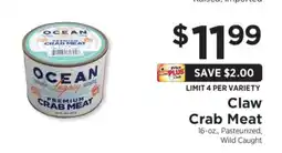 ShopRite Claw Crab Meat offer