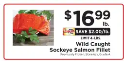 ShopRite Wild-Caught Sockeye Salmon Fillet offer