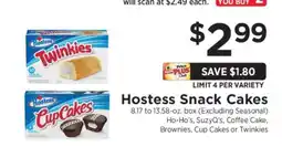ShopRite Hostess Snack Cakes offer
