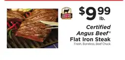 ShopRite Certified Angus Beef Flat Iron Steak offer