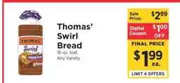 ShopRite Thomas' Swirl Bread offer