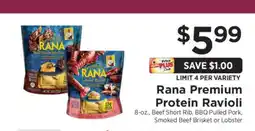 ShopRite Rana Premium Protein Ravioli offer