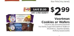 ShopRite Voortman Cookies or Wafers offer