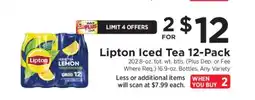 ShopRite Lipton Iced Tea 12-Pack offer