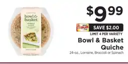 ShopRite Bowl & Basket Quiche offer