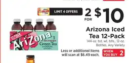 ShopRite Arizona Iced Tea 12-Pack offer