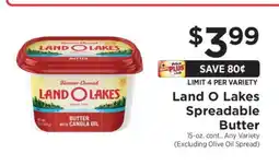 ShopRite Land O Lakes Spreadable Butter offer