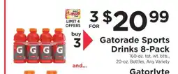 ShopRite Gatorade Sports Drinks 8-Pack offer
