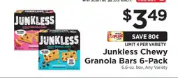 ShopRite Junkless Chewy Granola Bars 6-Pack offer