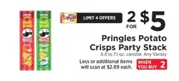 ShopRite Pringles Potato Crisps Party Stack offer