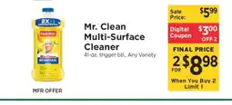 ShopRite Mr. Clean Multi-Surface Cleaner offer