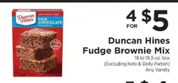 ShopRite Duncan Hines Fudge Brownie Mix offer