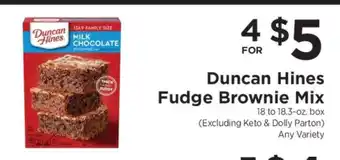 ShopRite Duncan Hines Fudge Brownie Mix offer